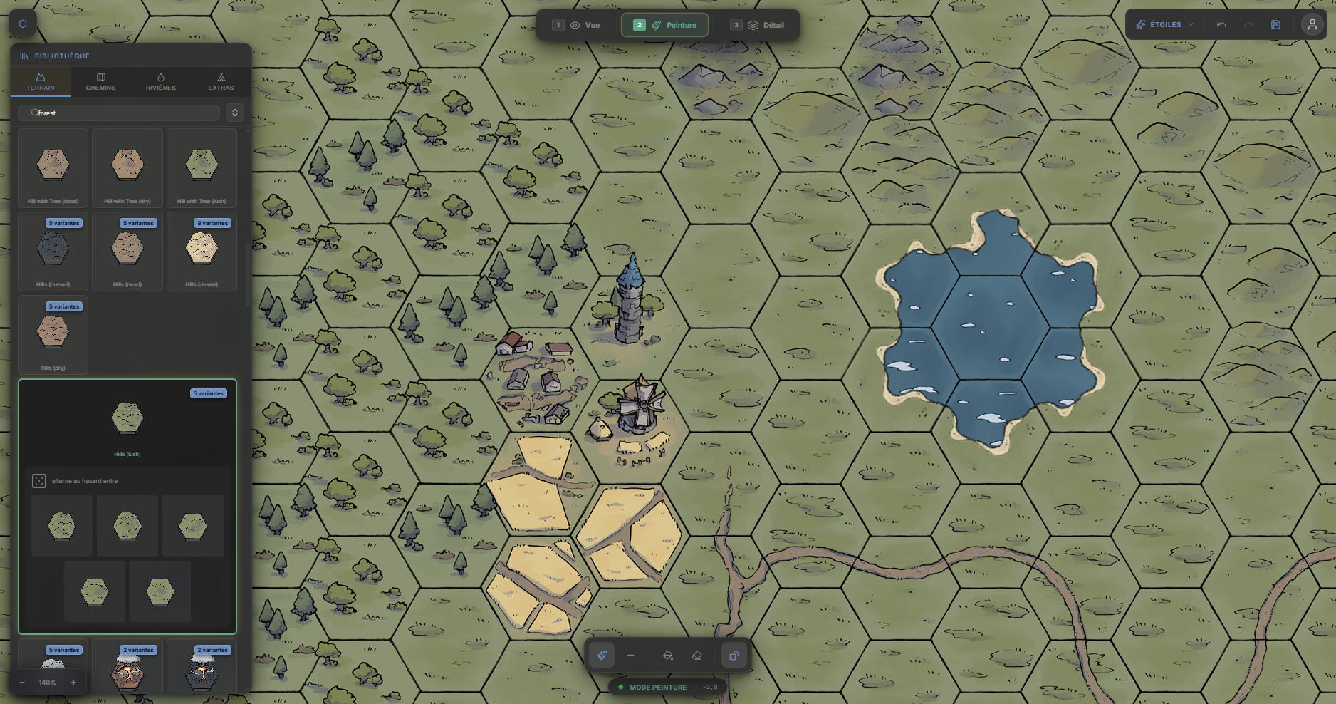 Interface de Hexengard